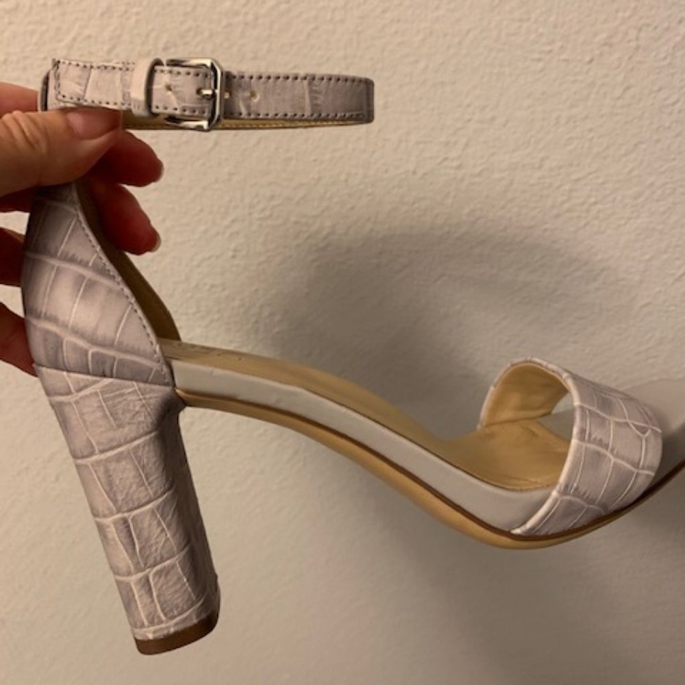 Naturalizer Joy High-Heeled Sandal - Ice Grey Croc